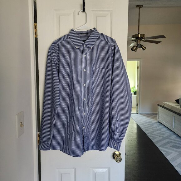 Eddie Bauer Other - Eddie Bauer Men's Pinstripe Long Sleeve Button Down Shirt XL